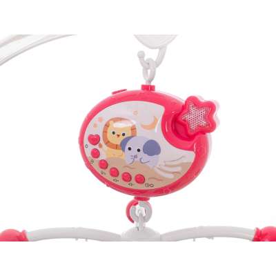 Carousel star design lullabies pink + remote control