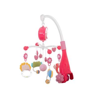 Carousel star design lullabies pink + remote control