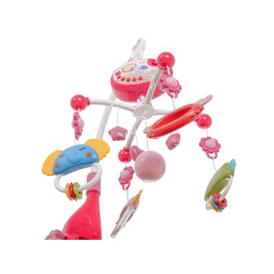 Carousel star design lullabies pink + remote control