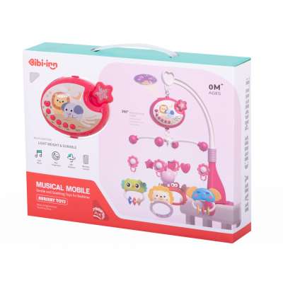 Carousel star design lullabies pink + remote control