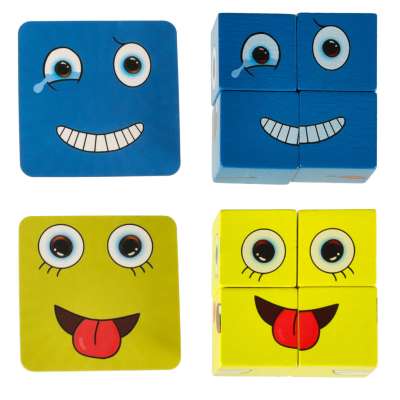 Creative blocks challenge changing face in a can