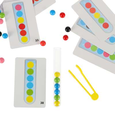 Educational puzzle colorful montessori balls