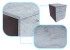 Foil roll self-adhesive veneer wallpaper gray marble 1,22x50m 4