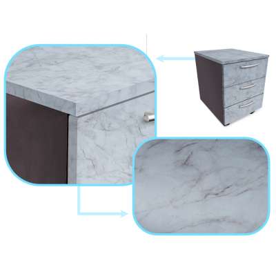 Foil roll self-adhesive veneer wallpaper gray marble 1,22x50m