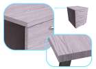 Foil roll self-adhesive veneer wallpaper oak silver-gray 1,22x50m 5