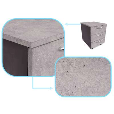 Foil roll self-adhesive wallpaper veneer blue-gray cement 1,22x50m