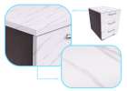 Foil roll self-adhesive wallpaper veneer white marble - jazz 1,22x50m 3