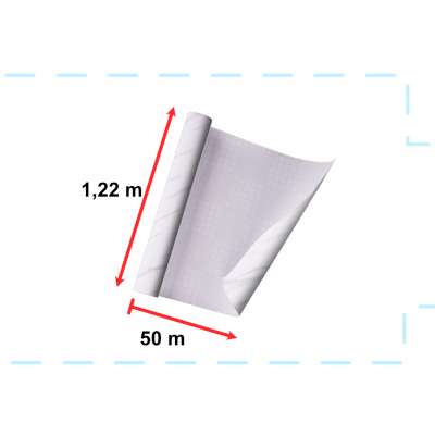 Foil roll self-adhesive wallpaper veneer white marble - jazz 1,22x50m
