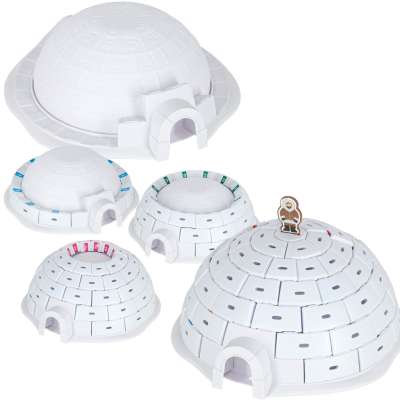 Gra zręcznościowa zbuduj igloo pingwiny