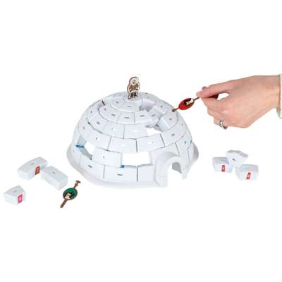 Gra zręcznościowa zbuduj igloo pingwiny