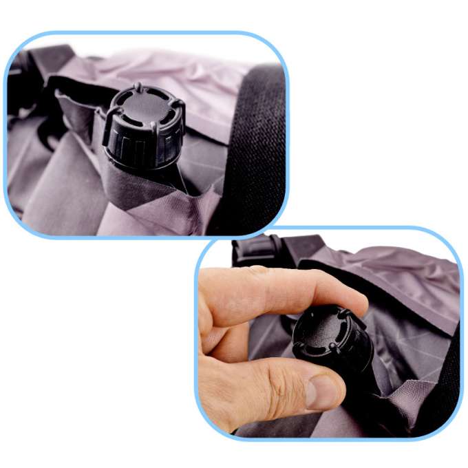 Inflatable mattress car bed 180x120cm black