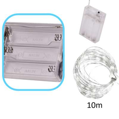 LED decorative wire lights 10m 100LED cold white