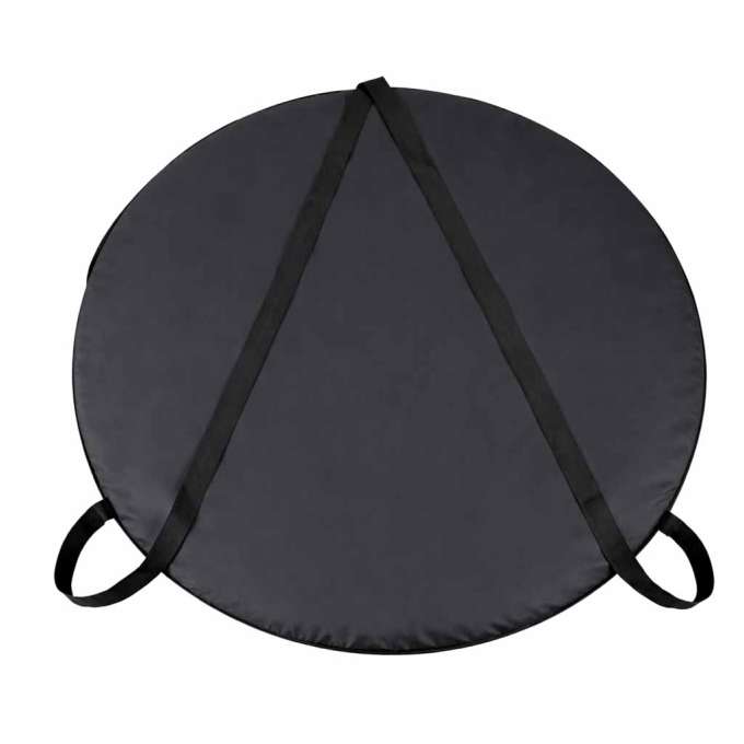 LUARO Self-folding tent for shower changing room tourist toilet black