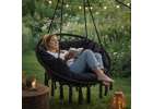 LUARO swing chair stork's nest with cushion black 80 cm 150 kg 5