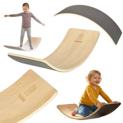 LULILO Ajlo children's felt rocker balance board grey