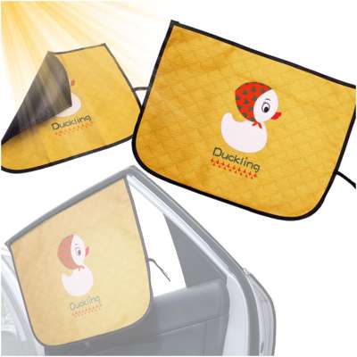 Magnetic curtain car window cover duck