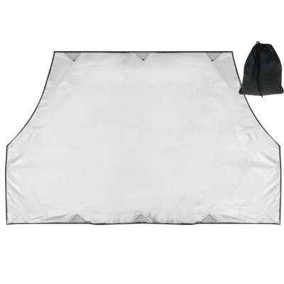 Magnetic curtain windshield sunshade