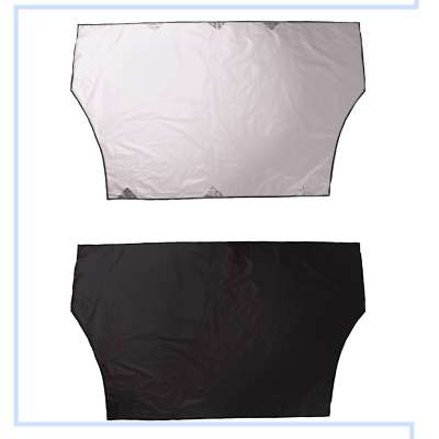 Magnetic curtain windshield sunshade