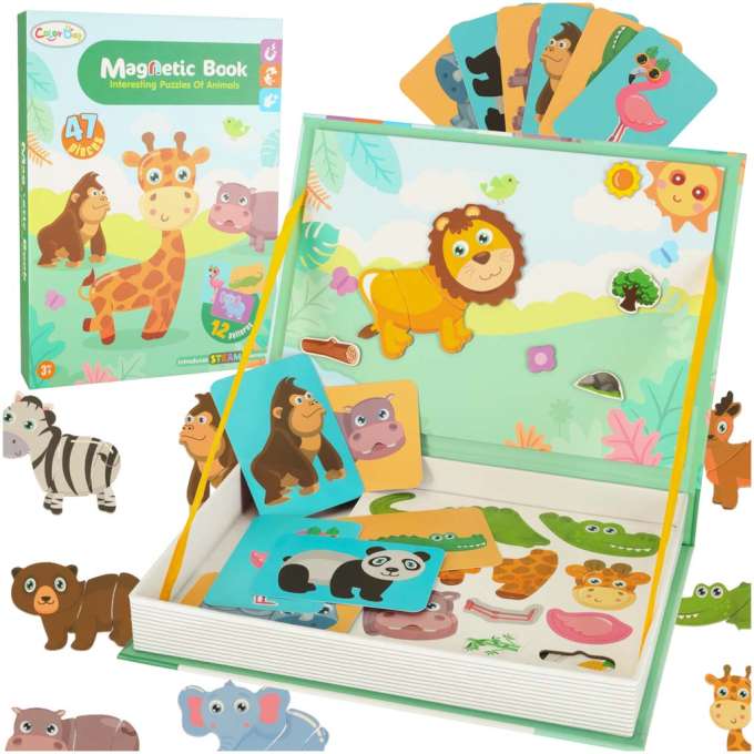 Magnetic puzzle animals safari 47el.