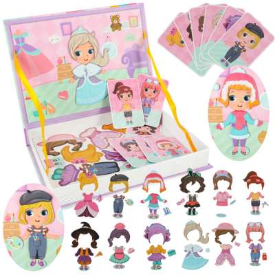 Magnetic puzzle dress up doll 51el.
