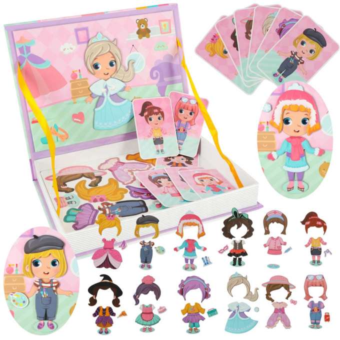Magnetic puzzle dress up doll 51el.