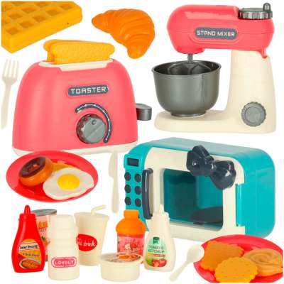Microwave toaster mixer vegetables + accessories