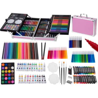 Painting art set in suitcase 145el pink