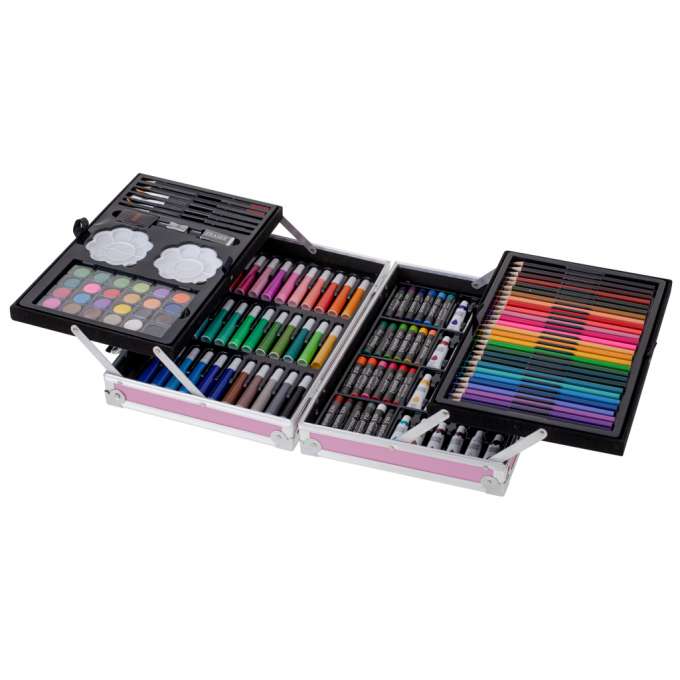 Painting art set in suitcase 145el pink