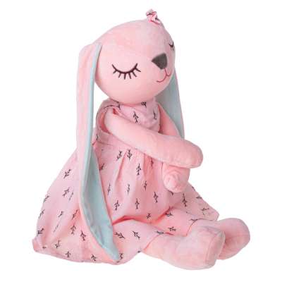 Plush mascot rabbit pink 52cm