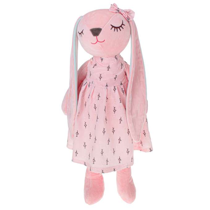 Plush mascot rabbit pink 52cm