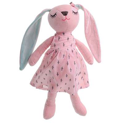 Plush mascot rabbit pink 52cm