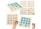 Puzzle drewniane gra planszowa memory + 4 karty 1