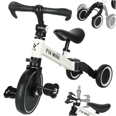 Rowerek Trike Fix Mini biegowy trójkołowy 3w1 z pedałami biały