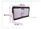 Safety gate barrier bed guard 150cm black 5