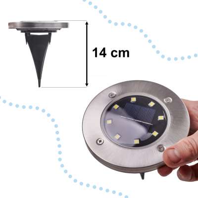 Solar garden LED ground invasion lamp 12pcs