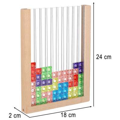 Standing block puzzle game