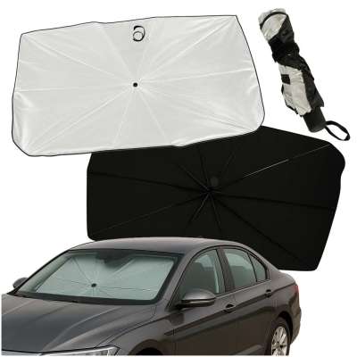 Umbrella sunshade for car windscreen UV folding mat 65x110cm