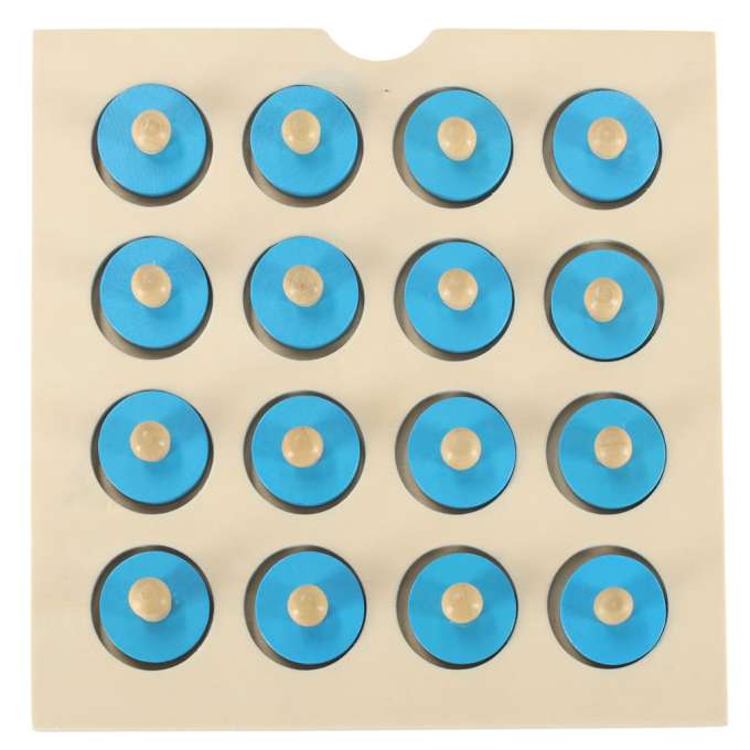 Wooden puzzle memory board game + 4 cards