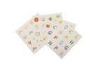 Wooden puzzle memory board game + 4 cards 6