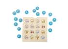 Wooden puzzle memory board game + 4 cards 8