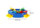 Arcade game jumping hungry frogs frogs 4 players 7