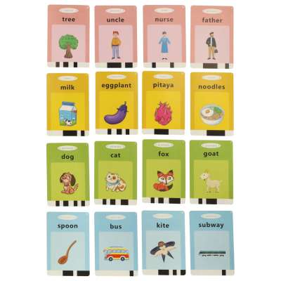 Audio reader for educational cards + 112 non-binary fiches