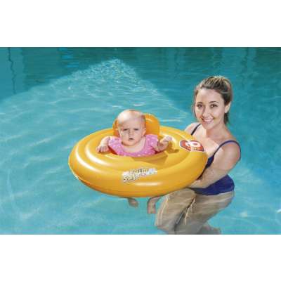 BESTWAY 32096 Koło do pływania dmuchane z siedziskiem pomarańczowe max 15kg 6-18miesięcy