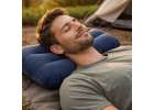 BESTWAY 67121 Navy Blue Velour Inflatable Travel Pillow 6