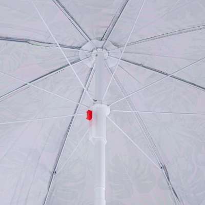 Beach garden umbrella adjustable 150cm broken leaves