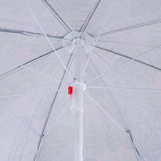 Beach garden umbrella adjustable 150cm broken leaves