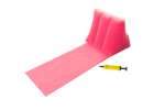 Beach mat beach lounger with backrest inflatable pink 3