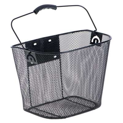 Bicycle basket front metal click