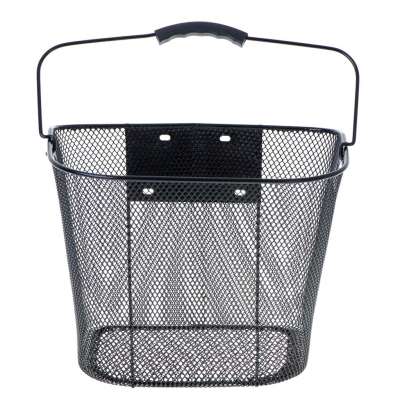 Bicycle basket front metal click basket
