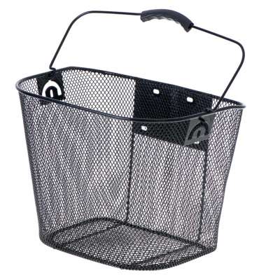 Bicycle basket front metal click basket